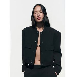 ZARA MAXI POCKET BOMBER JACKET